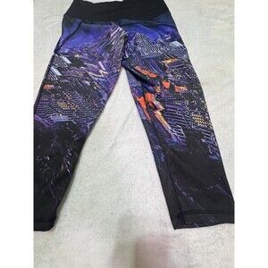 Adidas Leggings Women's S Black Climalite High Waist City Print Capri Active‎